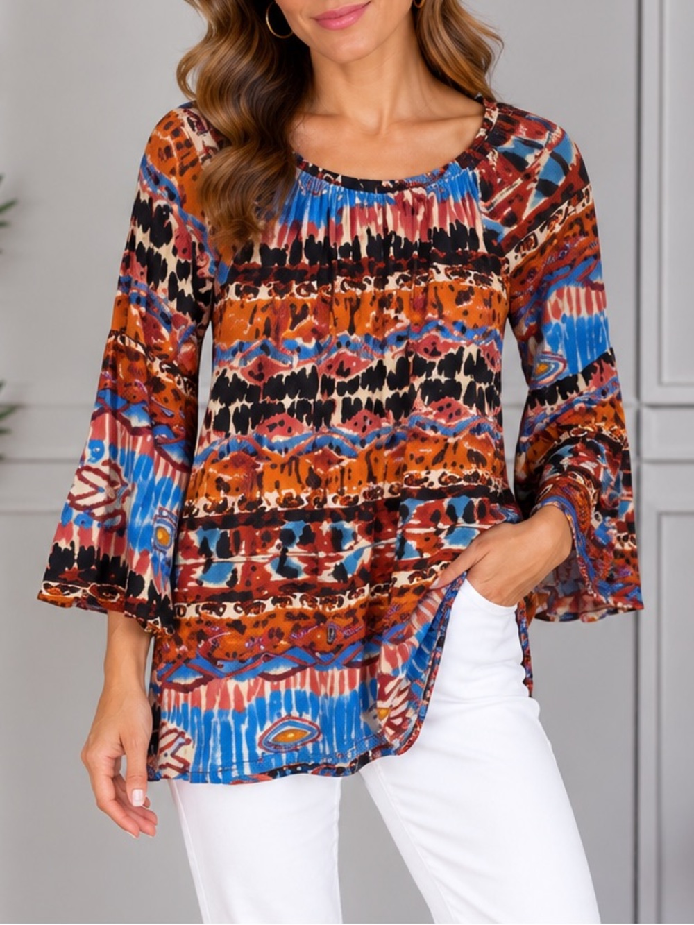 Win Win Bell Sleeve Tunic